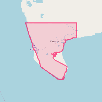 Map of Hooper Bay