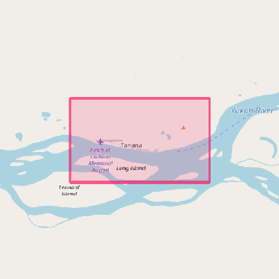 Map of Tanana