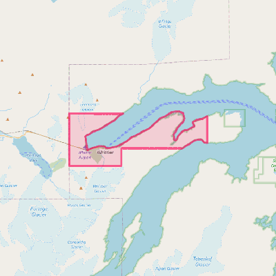 Map of Whittier