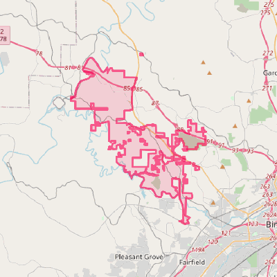 Map of Adamsville