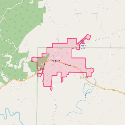 Map of Addison