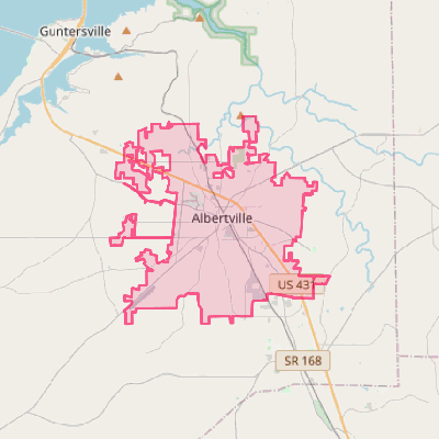 Map of Albertville