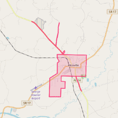 Map of Aliceville