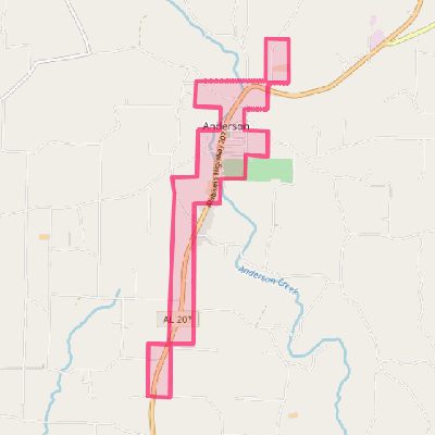 Map of Anderson