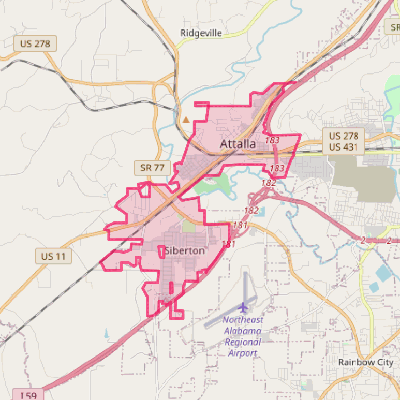 Map of Attalla