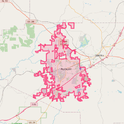 Map of Auburn