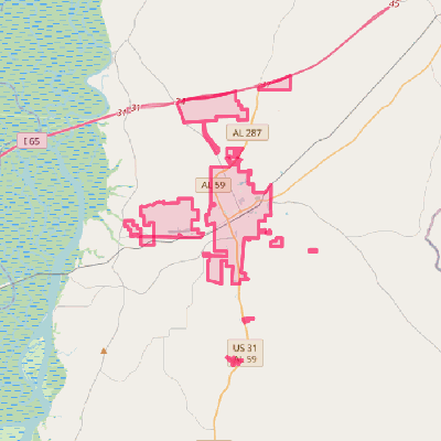 Map of Bay Minette