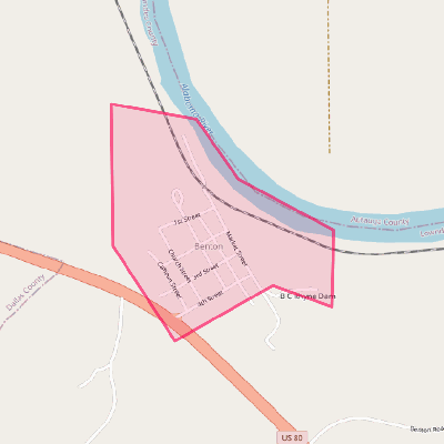 Map of Benton