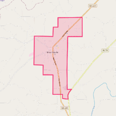 Map of Blountsville