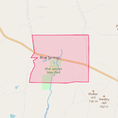 Map of Blue Springs