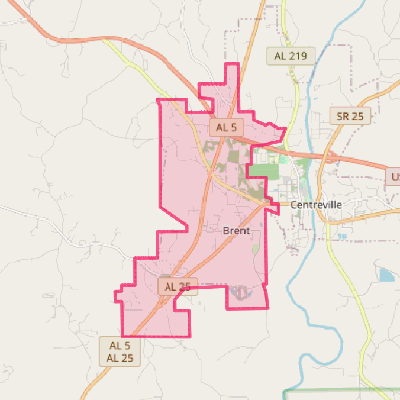 Map of Brent