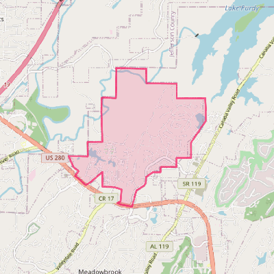 Map of Brook Highland