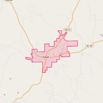 Map of Butler