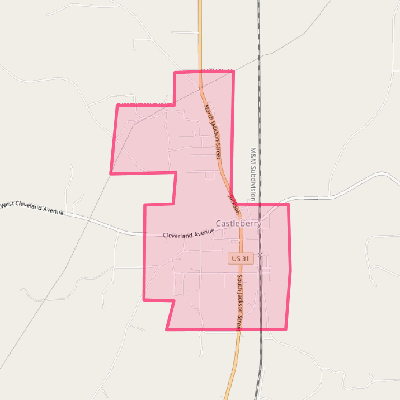 Map of Castleberry