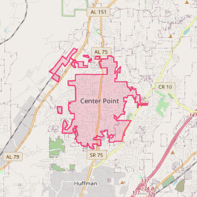 Map of Center Point