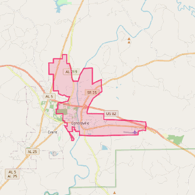 Map of Centreville