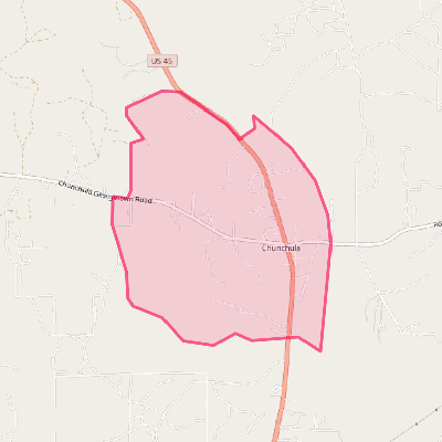 Map of Chunchula