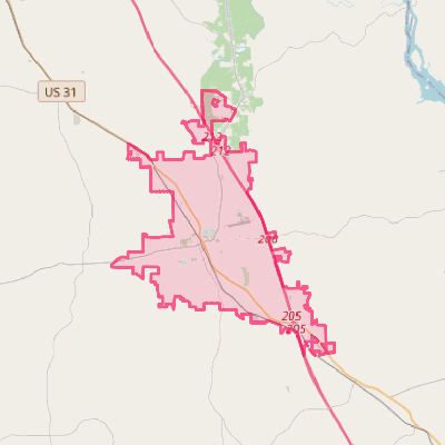 Map of Clanton