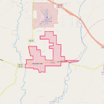 Map of Clayhatchee