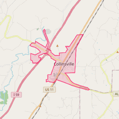 Map of Collinsville