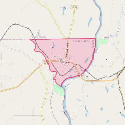 Map of Columbia