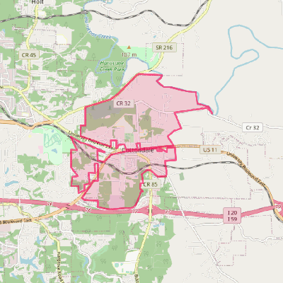 Map of Cottondale