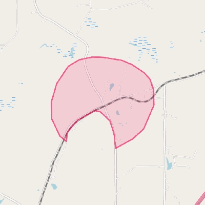 Map of Cusseta