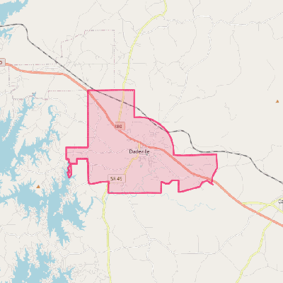 Map of Dadeville