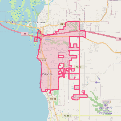 Map of Daphne