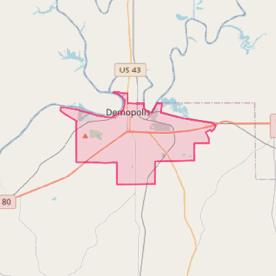 Map of Demopolis