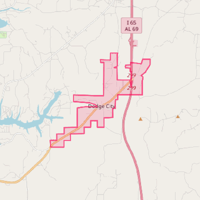 Map of Dodge City