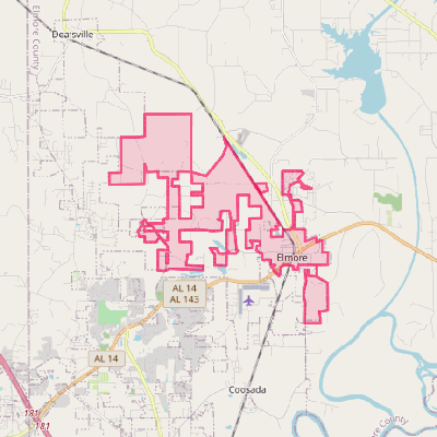 Map of Elmore