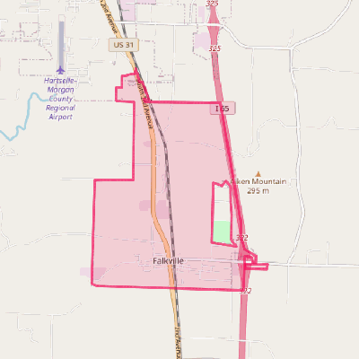 Map of Falkville