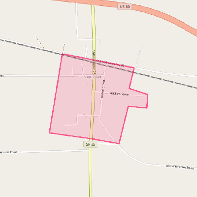 Map of Faunsdale