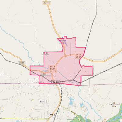 Map of Flomaton