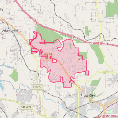 Map of Forestdale