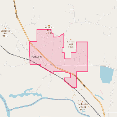 Map of Forkland