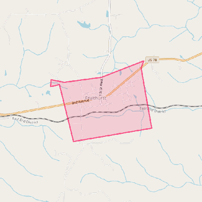 Map of Fruithurst