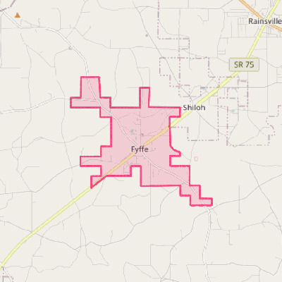 Map of Fyffe