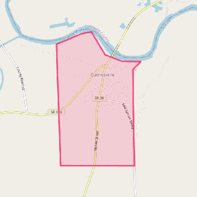 Map of Gainesville