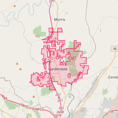 Map of Gardendale