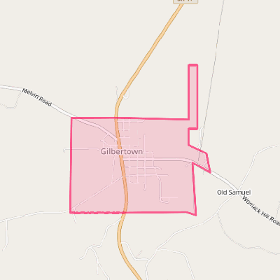 Map of Gilbertown
