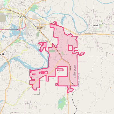 Map of Glencoe