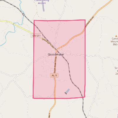 Map of Goodwater