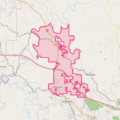 Map of Graysville