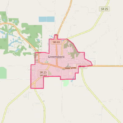 Map of Greensboro