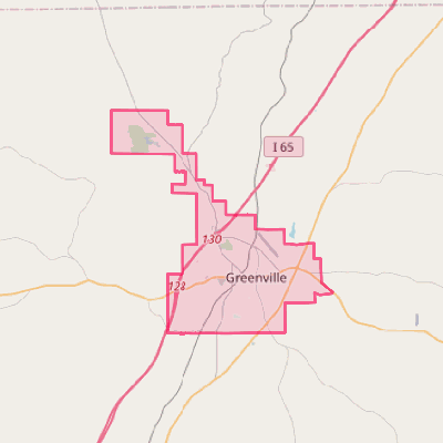 Map of Greenville