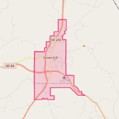 Map of Grove Hill