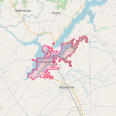 Map of Guntersville