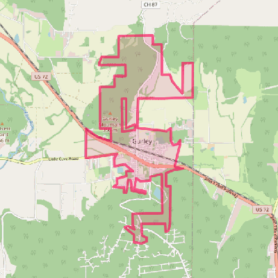 Map of Gurley